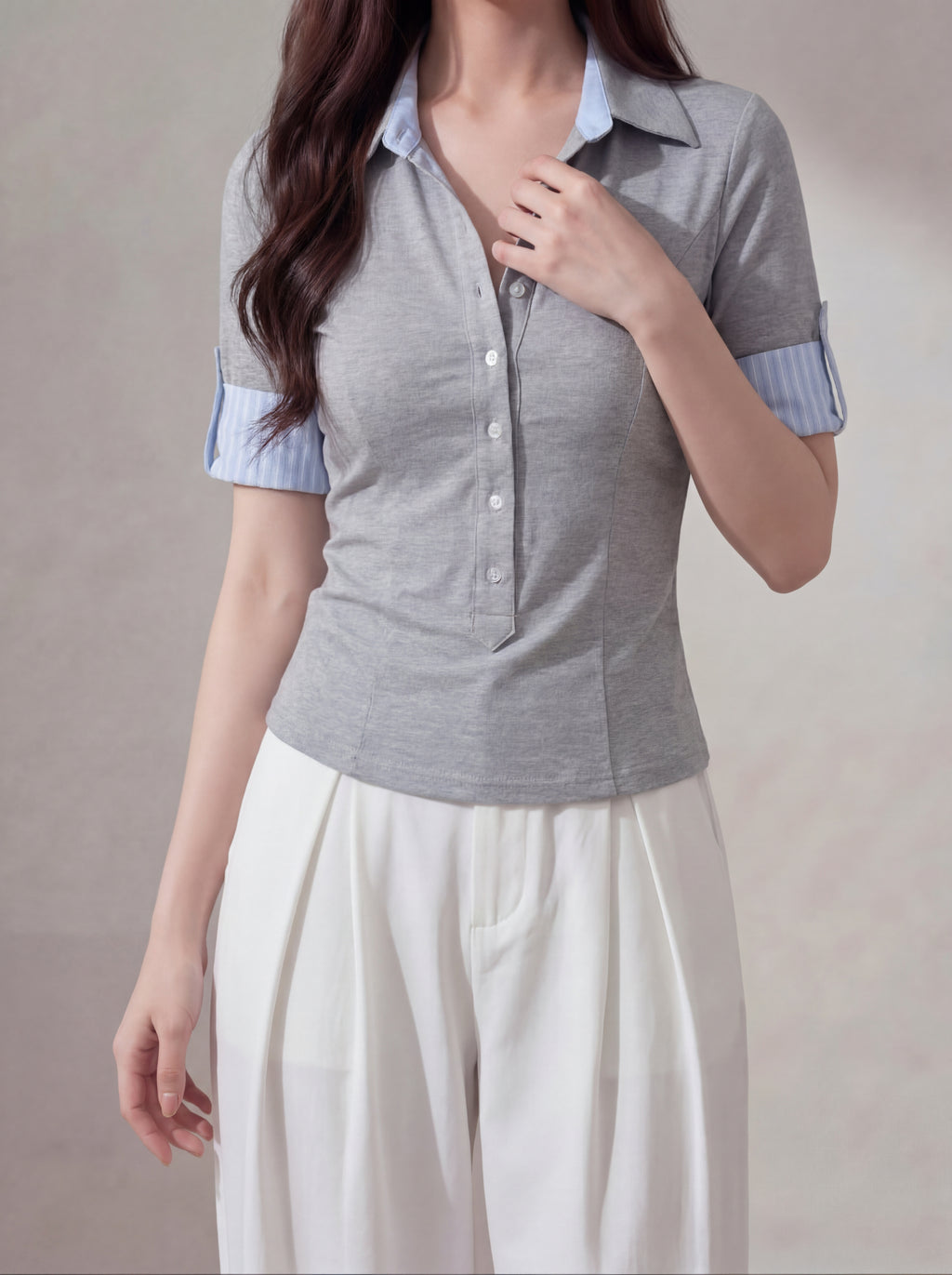 ウエストシェイプシャツドッキングTシャツ