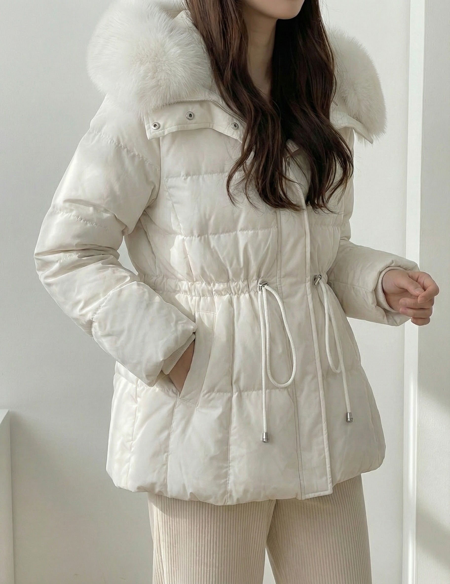 ファーウエストマークダウンジャケット