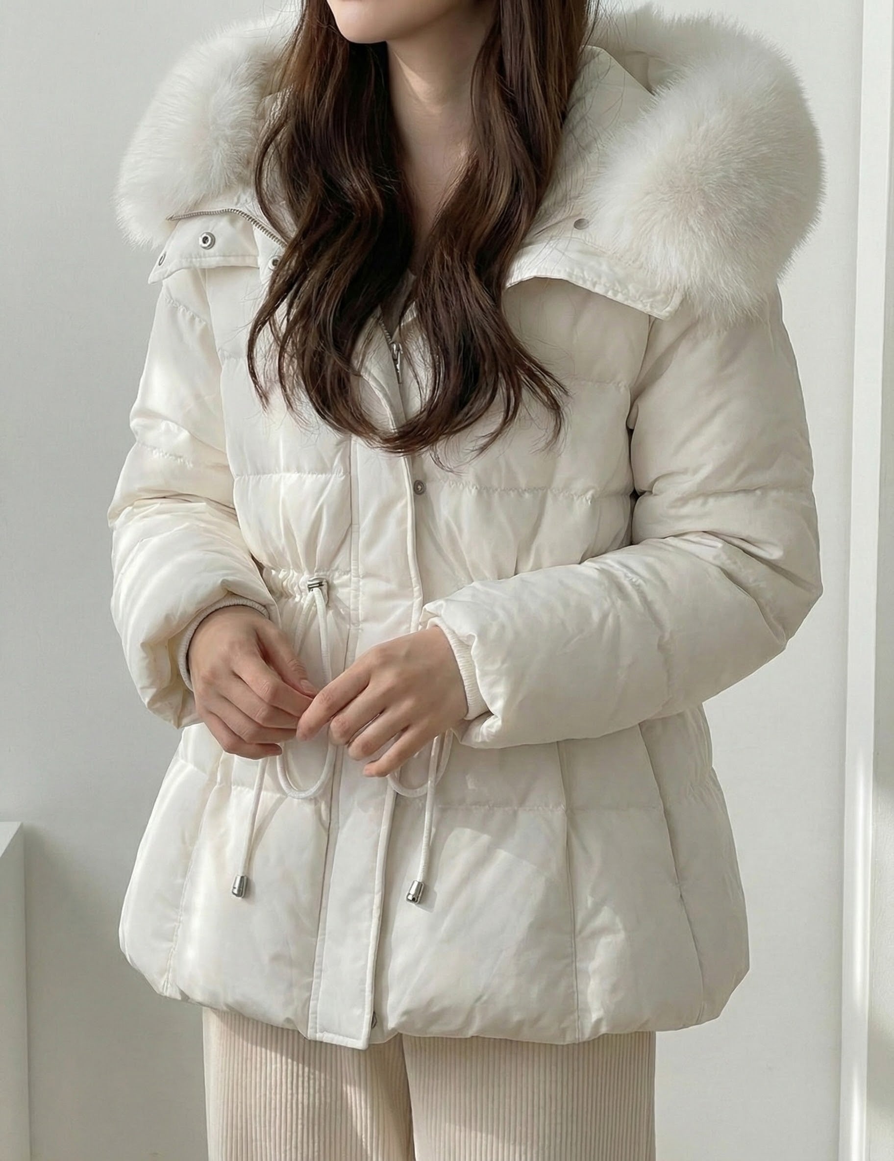 ファーウエストマークダウンジャケット