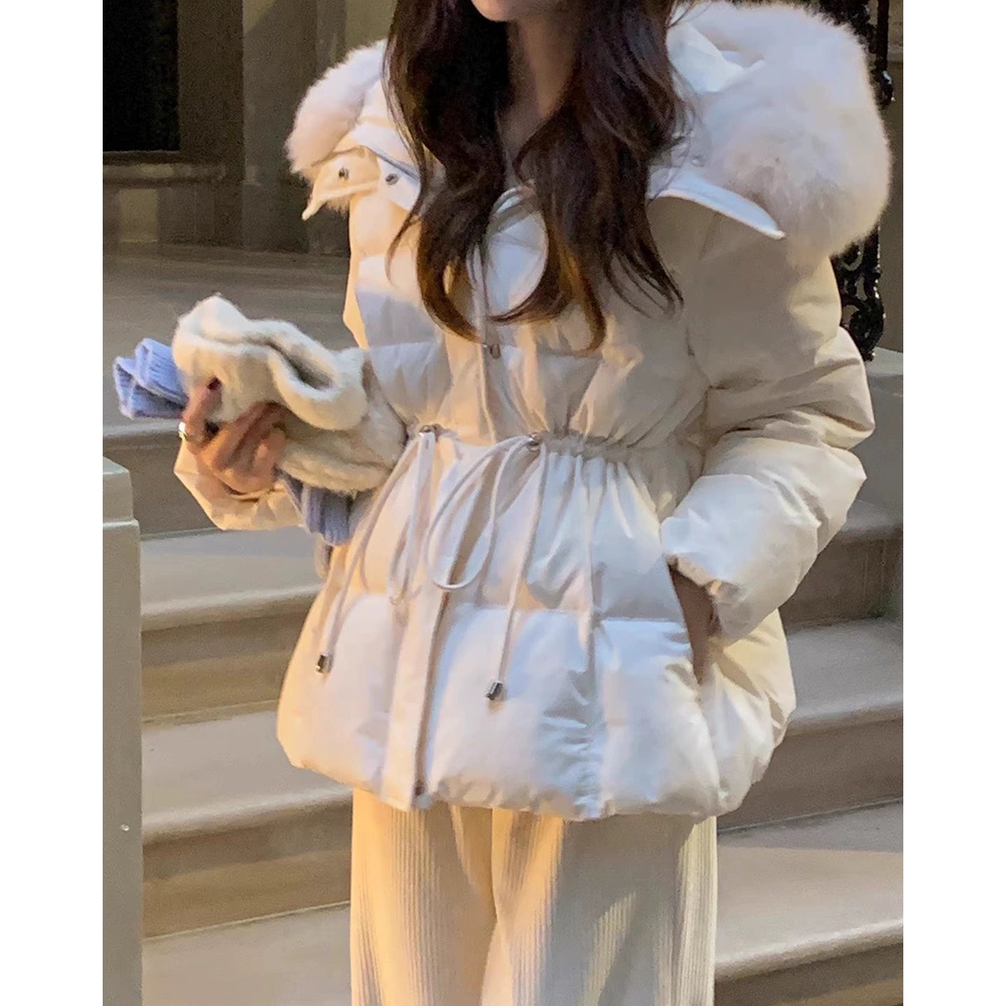 ファーウエストマークダウンジャケット